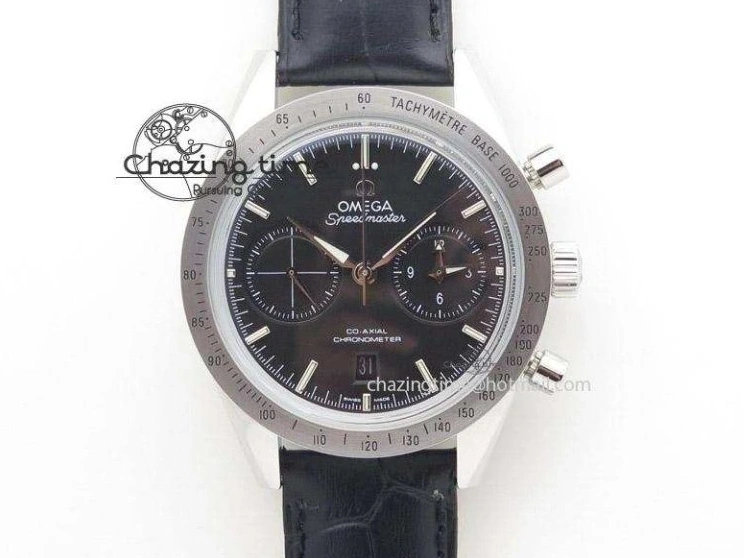 0105 De Ville Power Reserve SS MKF 1:1 Best Edition Black Dial on Black Leather Strap A Packable 7744